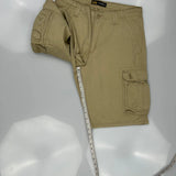 Lee Cargo Cargo Shorts - 32W 11L Beige Cotton