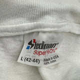 80S Bainbridge Island Softbal Sledman Graphic T-Shirt - Large White Cotton