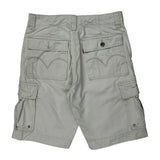 Levis Cargo Shorts - 32W 11L Beige Cotton