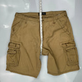 Lee Cargo Shorts - 34W 10L Khaki Cotton