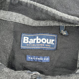 Barbour Shirt - Medium Black Cotton