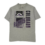 Colorado Rockies Competitor Single Stitch T-Shirt - Large Gray Cotton