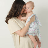 Organic Cotton Muslin Baby Blanket: Cherry Blossom