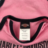 Age 9-12 Months Harley Davidson Overalls - 2XS Pink Cotton