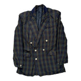 Burberry Checked Blazer - Large Multicoloured Wool
