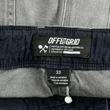 Off The Grid Shorts - 34W 10L Gray Cotton