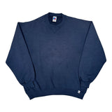 90'S Blank Made In USA Russell Athletic Sweatshirt - XL Navy Cotton