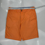 Tommy Hilfiger Chino Shorts - 34W 9L Orange Cotton