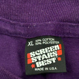 Volunteer Screen Stars Single Stitch T-Shirt - XL Purple Cotton Blend