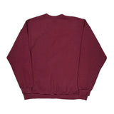 90'S Blank Lee Sweatshirt - XL Burgundy Cotton Blend