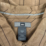 Rei Checked Shirt - XL Brown Polyester
