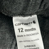 Age 12 Months Carhartt Joggers - 3XS Gray Cotton