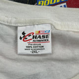 Stewart Chase Authentics Nascar T-Shirt - 2XL White Cotton