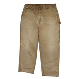 Carhartt Carpenter Trousers - 35W 30L Beige Cotton