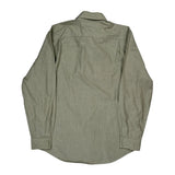 Tommy Hilfiger Striped Shirt - Large Green Cotton