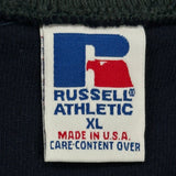 Russell Athletic Collared Sweatshirt - XL Navy Cotton