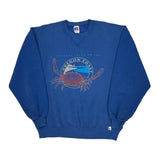 Made In USA Russell Athletic Graphic Sweatshirt - XL Blue Cotton