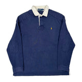 Polo By Ralph Lauren Rugby Shirt - XL Blue Cotton