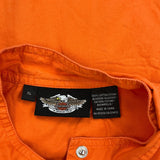Harley Davidson Jacket - XL Orange Cotton