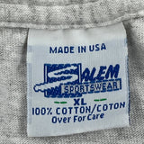 Compass Salem Single Stitch T-Shirt - XL Grey Cotton