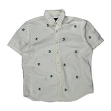 Ralph Lauren Short Sleeve Shirt - Large White Cotton