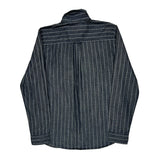 Carhartt Slim Patterned Shirt - Large Blue Cotton