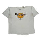 Hard Rock Cafe Graphic T-Shirt - Large White Cotton