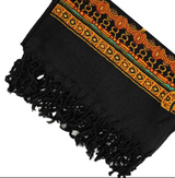 Anyyou 100% Merino Wool Brown Ancient Elegance Silk Satin Large Winter Scarf Pashmina Shawl Bandana Perfect For Women Ladies Fashion Style