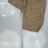 Old Navy Graphic Cargo Shorts - 36W 10L Khaki Cotton