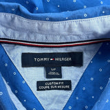Tommy Hilfiger Polka Dot Patterned Shirt - Small Blue Cotton
