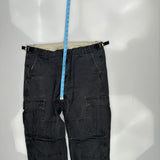 Carhartt Cargo Trousers - 36W 30L Black Cotton