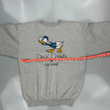 Donald Duck Disney Cartoon Sweatshirt - Medium Grey Cotton