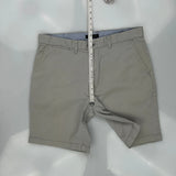 Tommy Hilfiger Chino Shorts - 36W 10L Gray Cotton