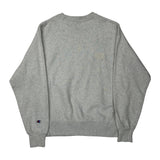 Reverse Weave Champion College Sweatshirt - Small Grey Cotton
