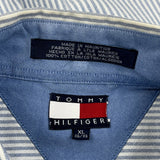 Tommy Hilfiger Striped Shirt - XL Blue Cotton