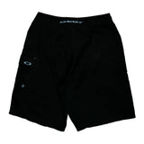 Oakley Cargo Shorts - 32W 11L Black Polyester