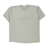Indianapolis Hard Rock Cafe Graphic T-Shirt - XL White Cotton