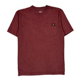 Dickies T-Shirt - Small Red Polyester Blend