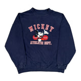 Mickey Cartoon Sweatshirt - 3XL Navy Cotton