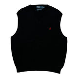 Polo By Ralph Lauren Sweater Vest - 2XL Black Cotton