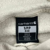 Age 8-10 Carhartt Hoodie - Small Beige Cotton
