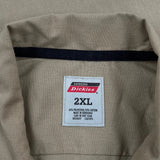 Dickies Short Sleeve Shirt - 2XL Khaki Polyester Blend