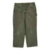 Carhartt Carpenter Pants - 34W 29L Green Cotton