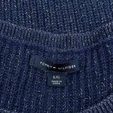 Tommy Hilfiger Sweater - Large Navy Acrylic Blend