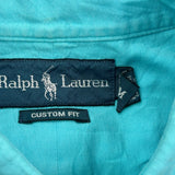 Ralph Lauren Short Sleeve Shirt - Medium Blue Cotton