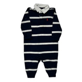 Age 6 Months Ralph Lauren Striped Jumper - 4XS Navy Cotton