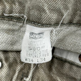 550 Levis Jeans - 33W 32L Gray Cotton
