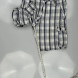 Lee Checked Cargo Shorts - 34W 10L Black Cotton