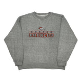 Denver Broncos Nfl Football Jumper - Large Grey Cotton Blend