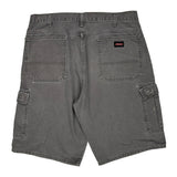 Dickies Cargo Shorts - 36W 10L Grey Cotton